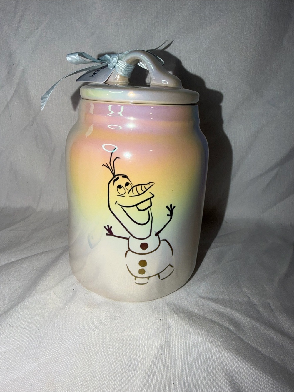 Rae Dunn Disney Frozen Olaf Iridescent Canister - Picture 3 of 8